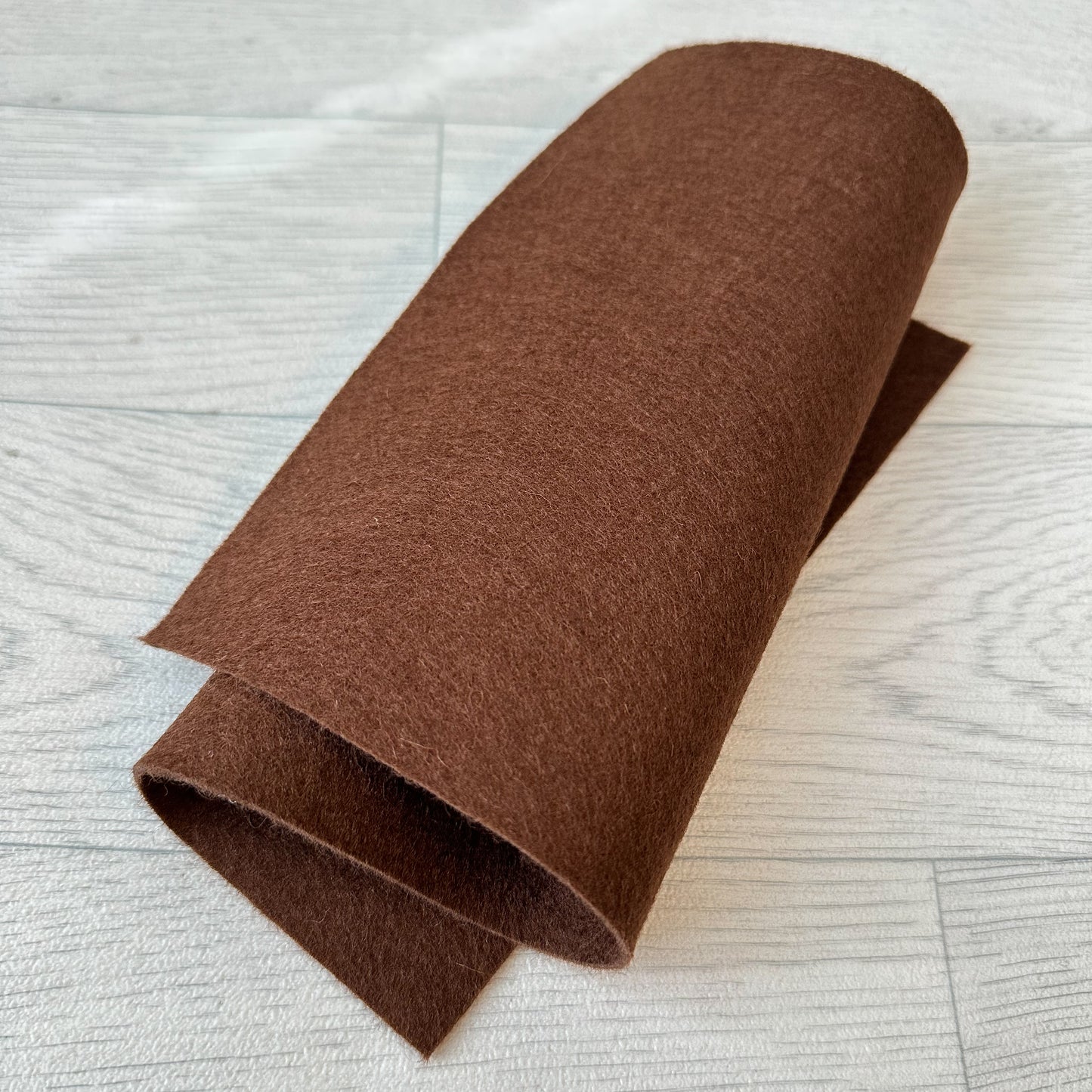 Chocolate Brown 100% Merino Wool Felt