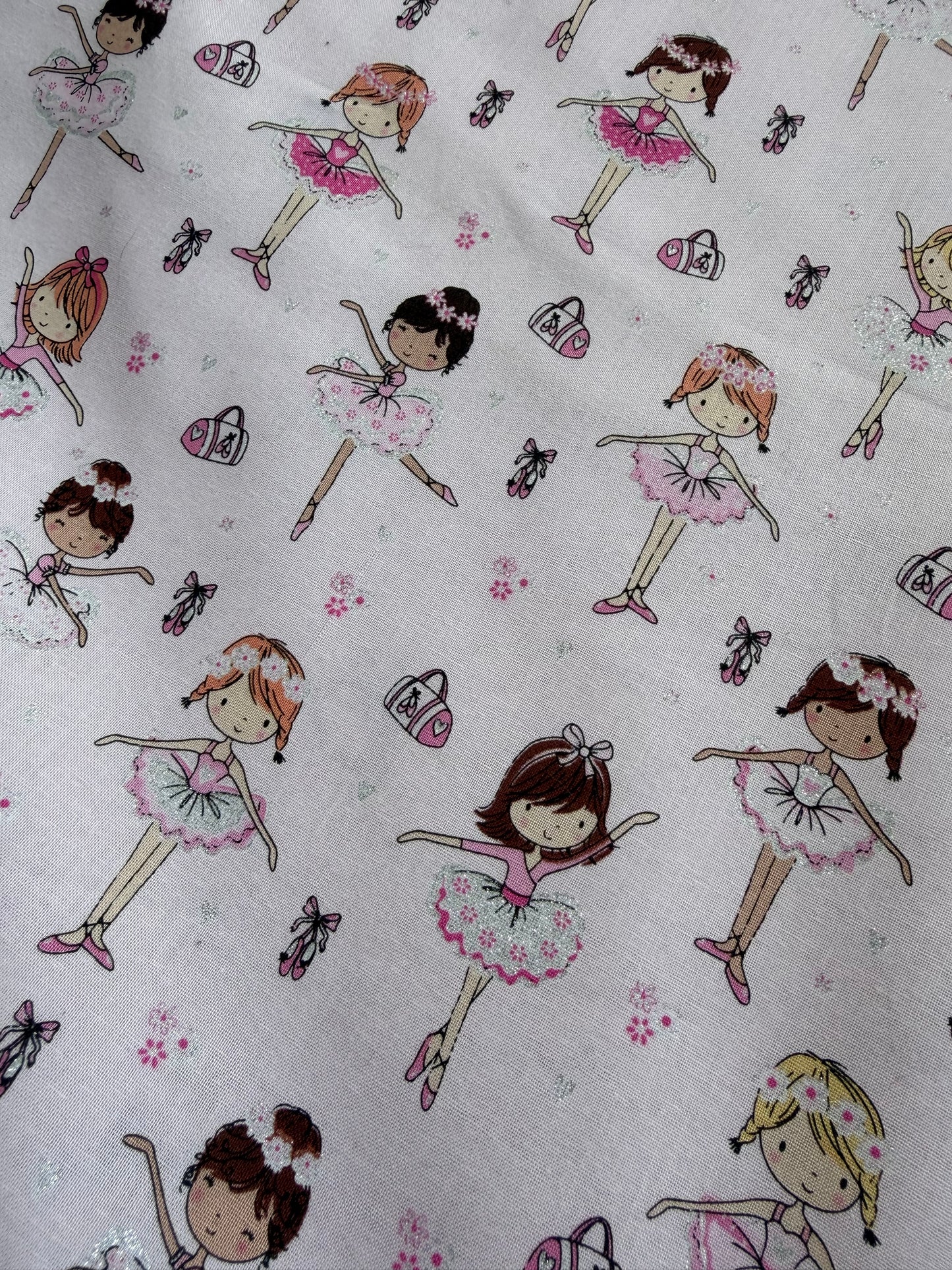 Glitter Ballerinas By Timeless Treasures (Fun-CM3817) Cotton Fabric