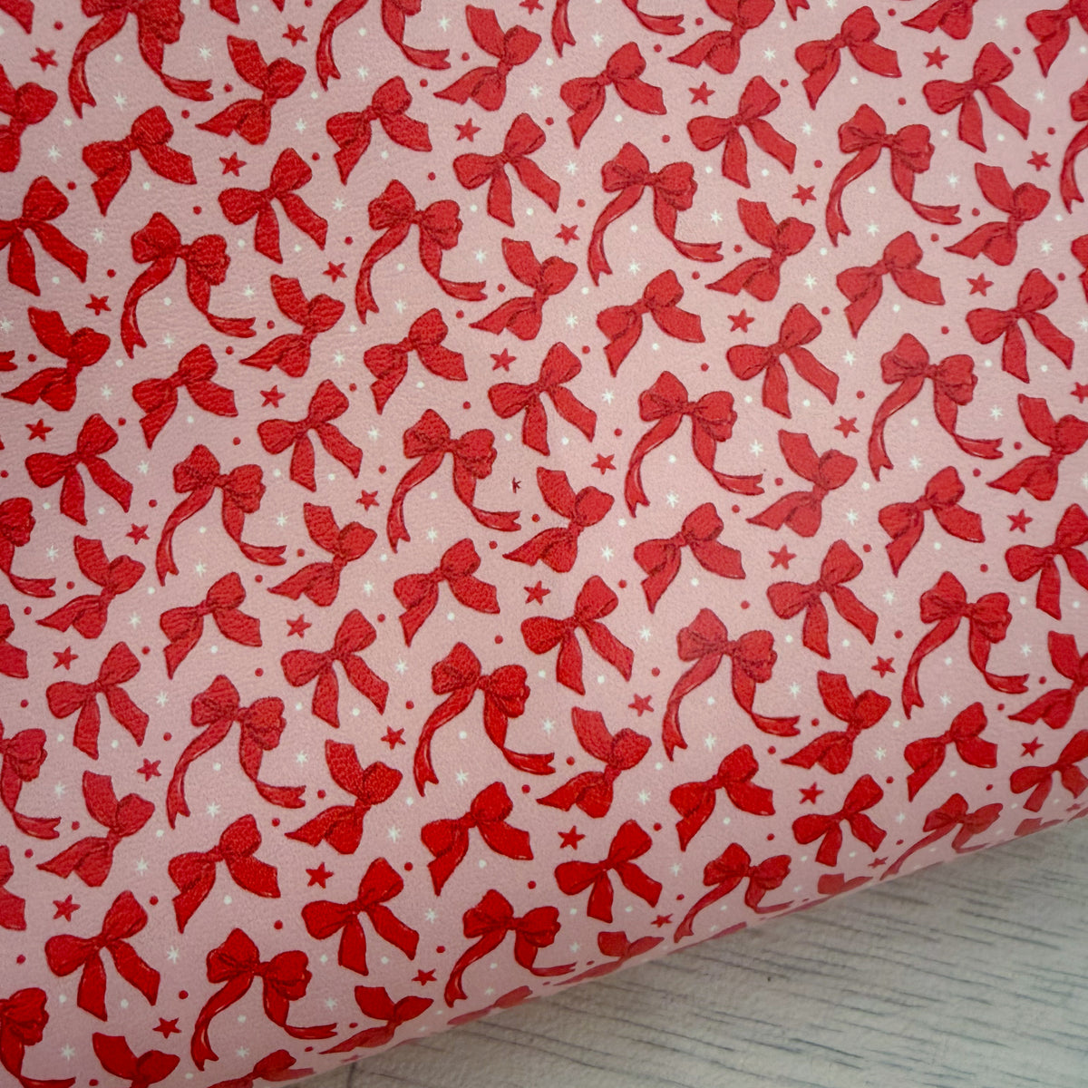 Bows & Stars Faux Leather Sheet