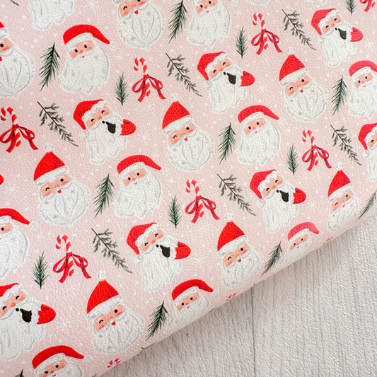 Santa Baby Pink Leatherette