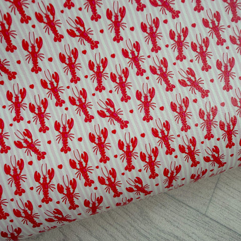 Pink Lobster Leather Sheet