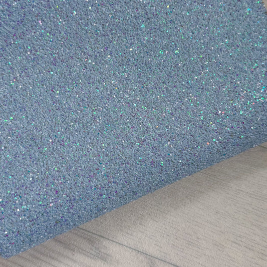 A4 Pastel Blue Glitter Sheet