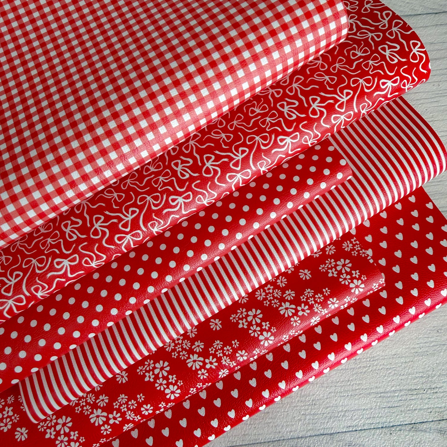 A3 New School Pattern Faux Leather Sheets