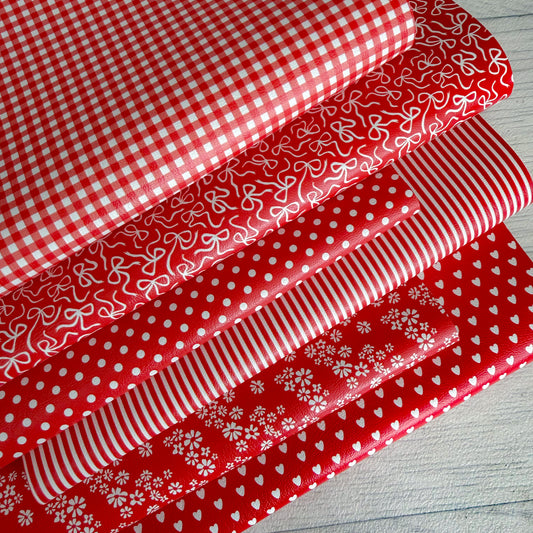 A3 New School Pattern Faux Leather Sheets