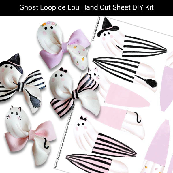Boo-tiful Ghosts Loop De Lou Cut Out Sheet DIY Kit