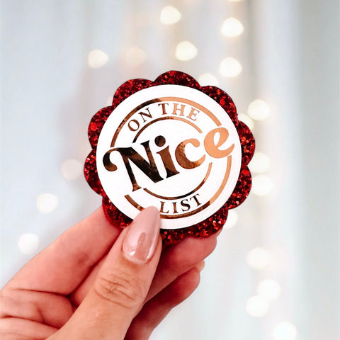 Nice List – Vinyl Sticker Only