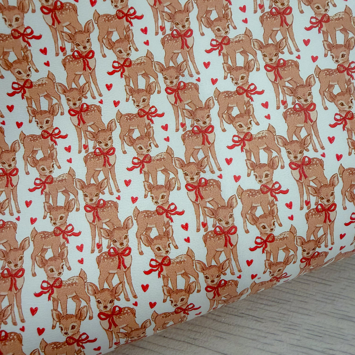 Reindeer Love Faux Leather Sheet