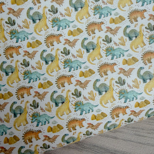 Jurassic Dinos Faux Leather Sheet
