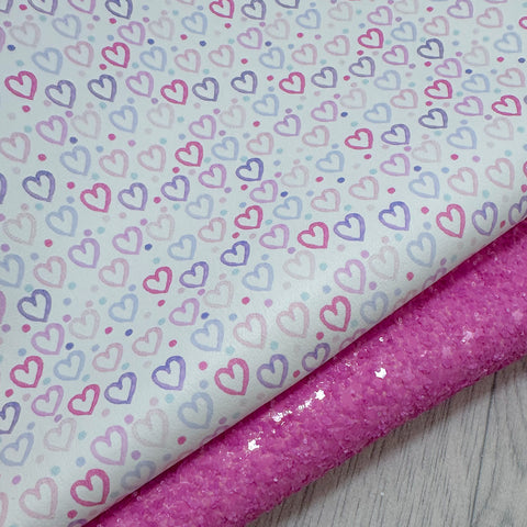 Pretty Heart Glitter Duo