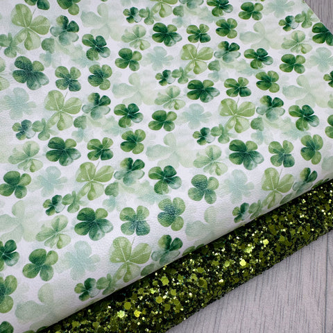 Four Leaf Clover Glitter Duo