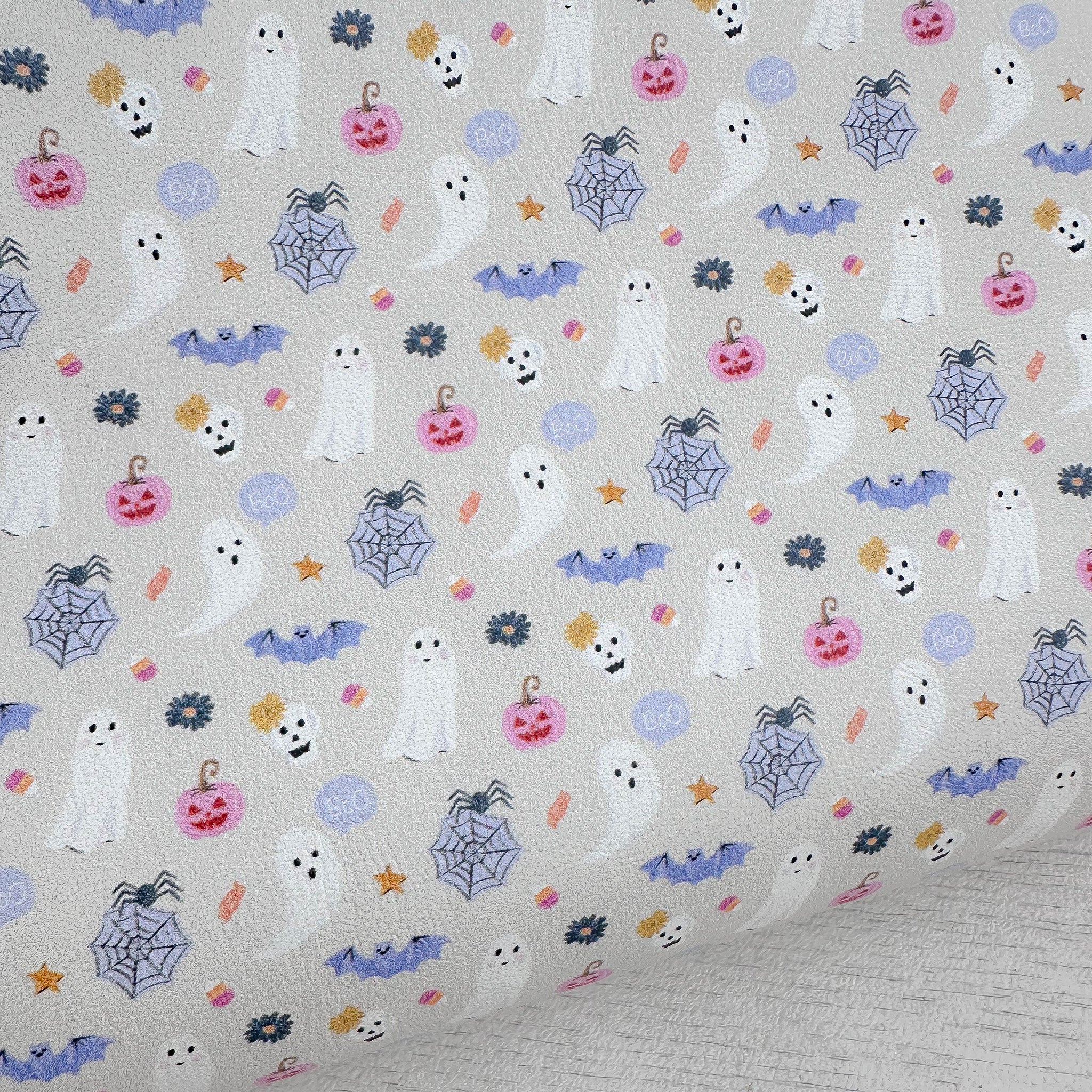 Cute Halloween Grey Leatherette