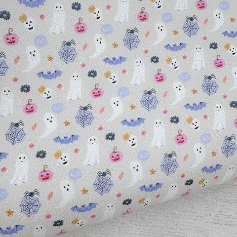 Cute Halloween Grey Leatherette