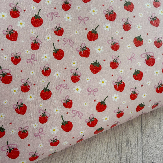 Darling Strawberry Leatherette