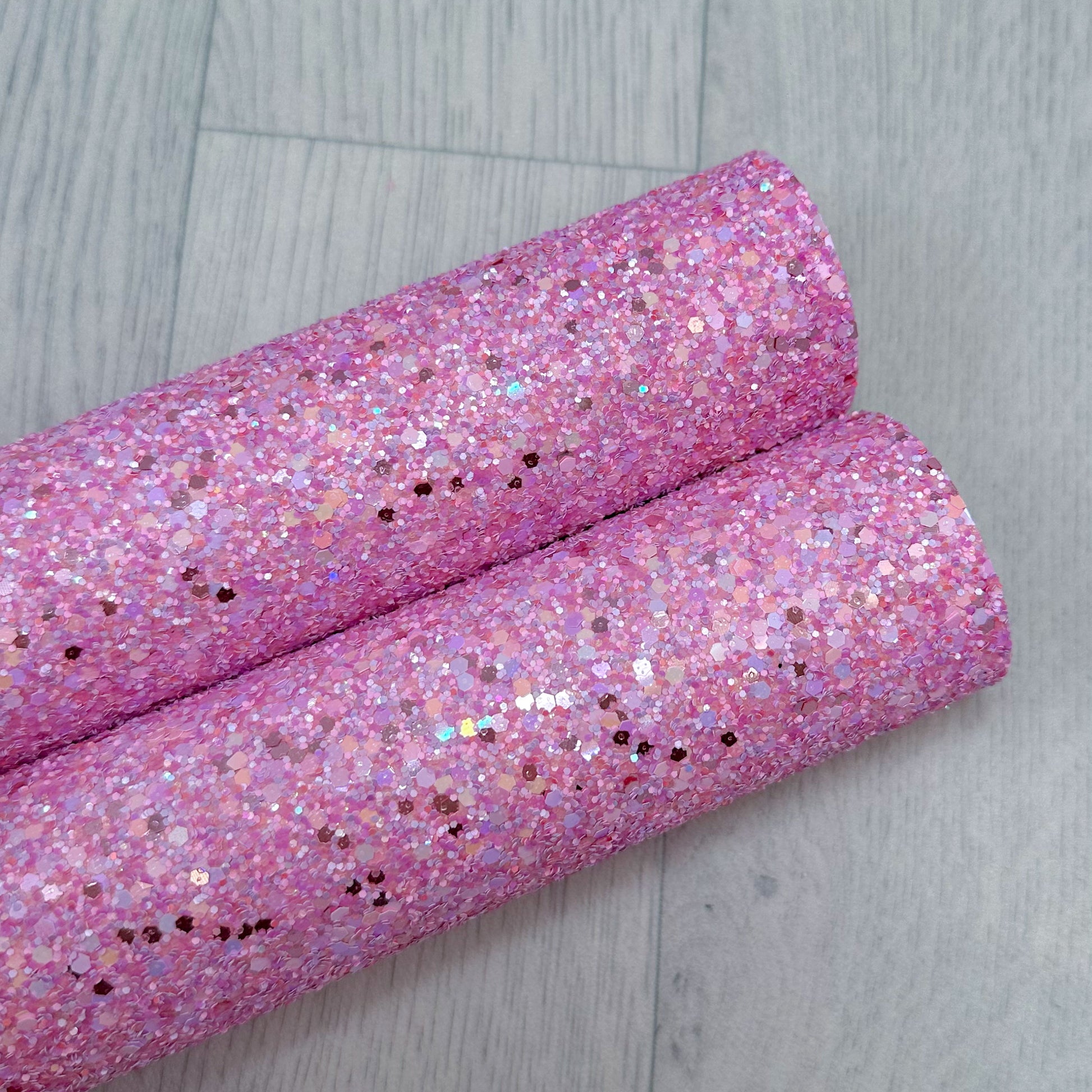 Pink pretty chunky glitter a4 fabric felt backed sisterhood 