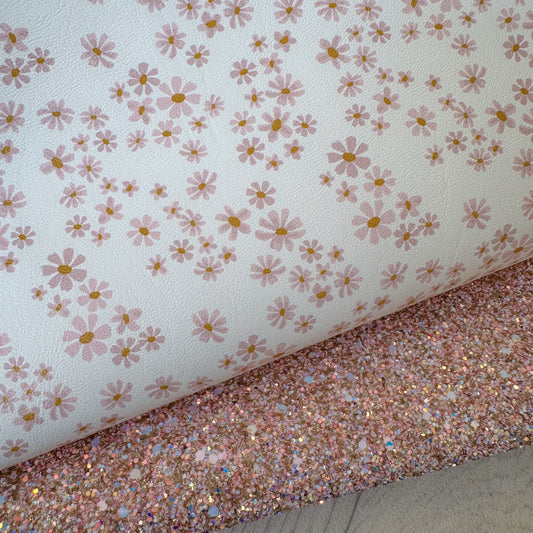 Pink Daisys Glitter Duo