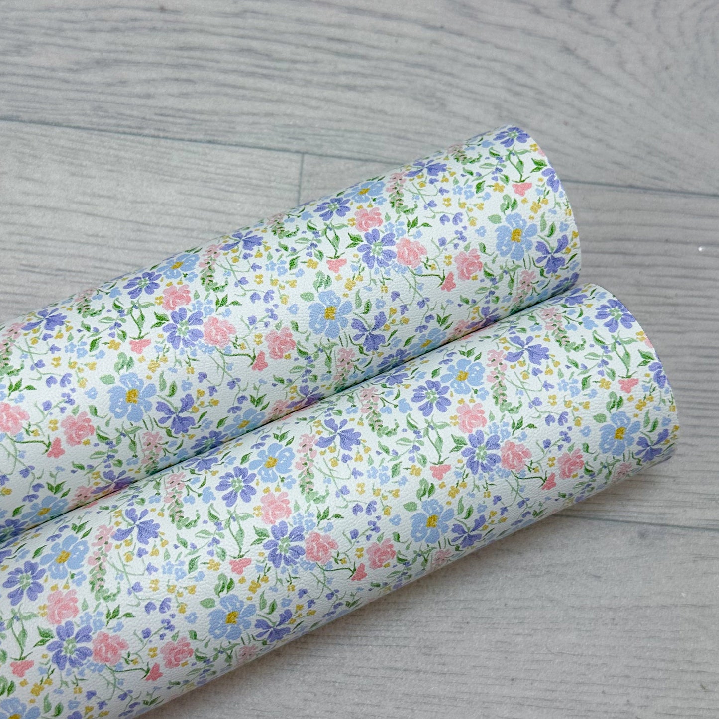 Spring Fling Floral White Leatherette