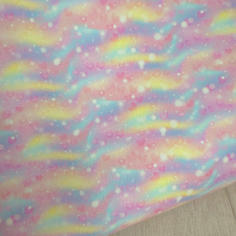 Rainbow Heart Galaxy Leatherette