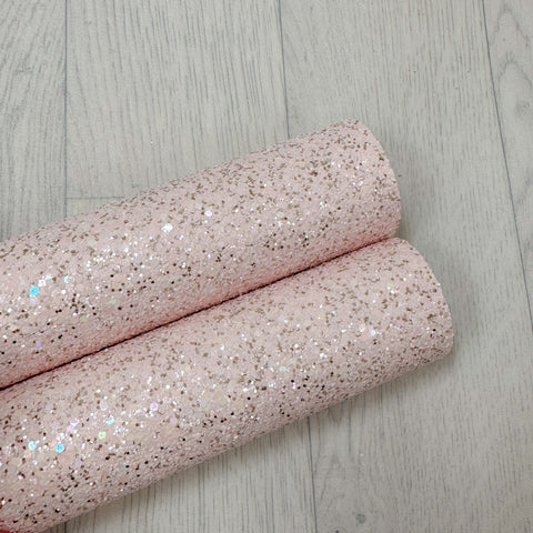 Gold Sprinkle Blush Pink Chunky Glitter