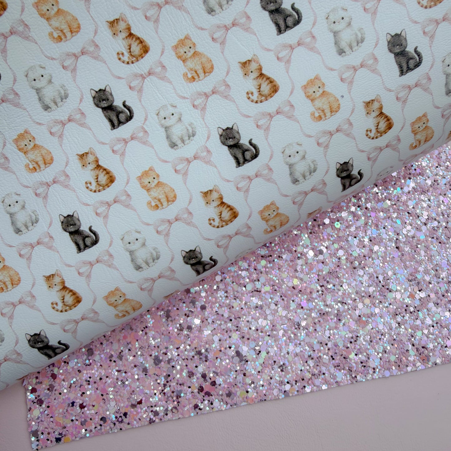 Pretty Bow Kittens & Leather Sheets