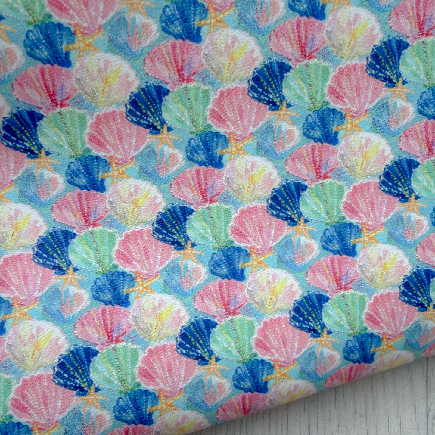 Colourful Shells Faux Leather
