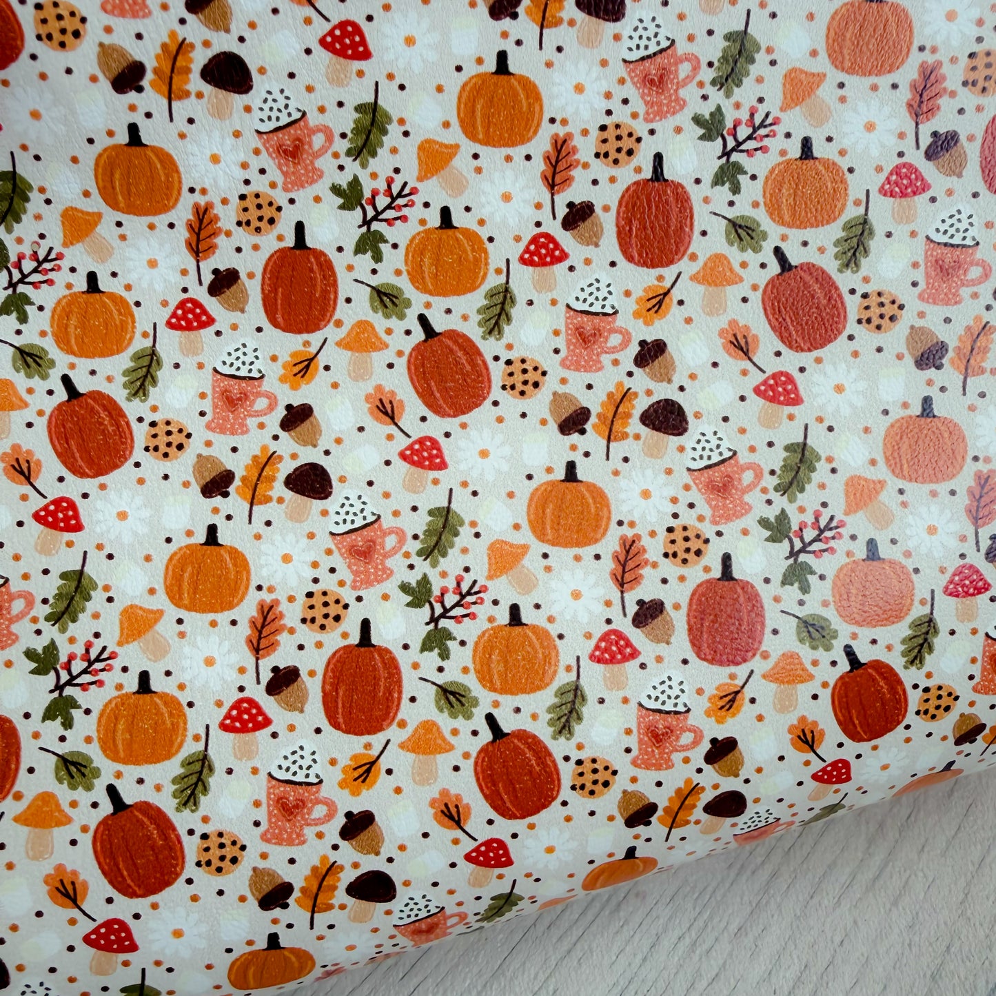 Pumpkin Latte Faux Leather Sheet