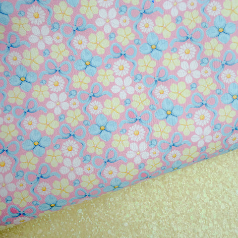 Duo Lemon Blossoms Glitter & Leather Sheets