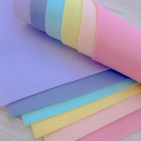 Pastel Rainbow Felt Bundle