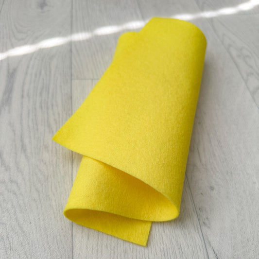 Daffodil Yellow 100% Merino Wool Felt