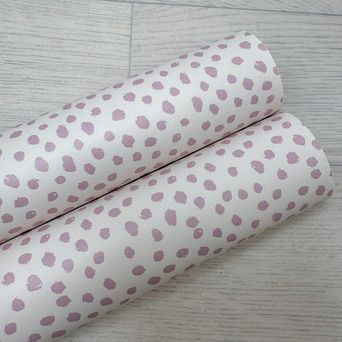 Purple Dalmatian Leatherette