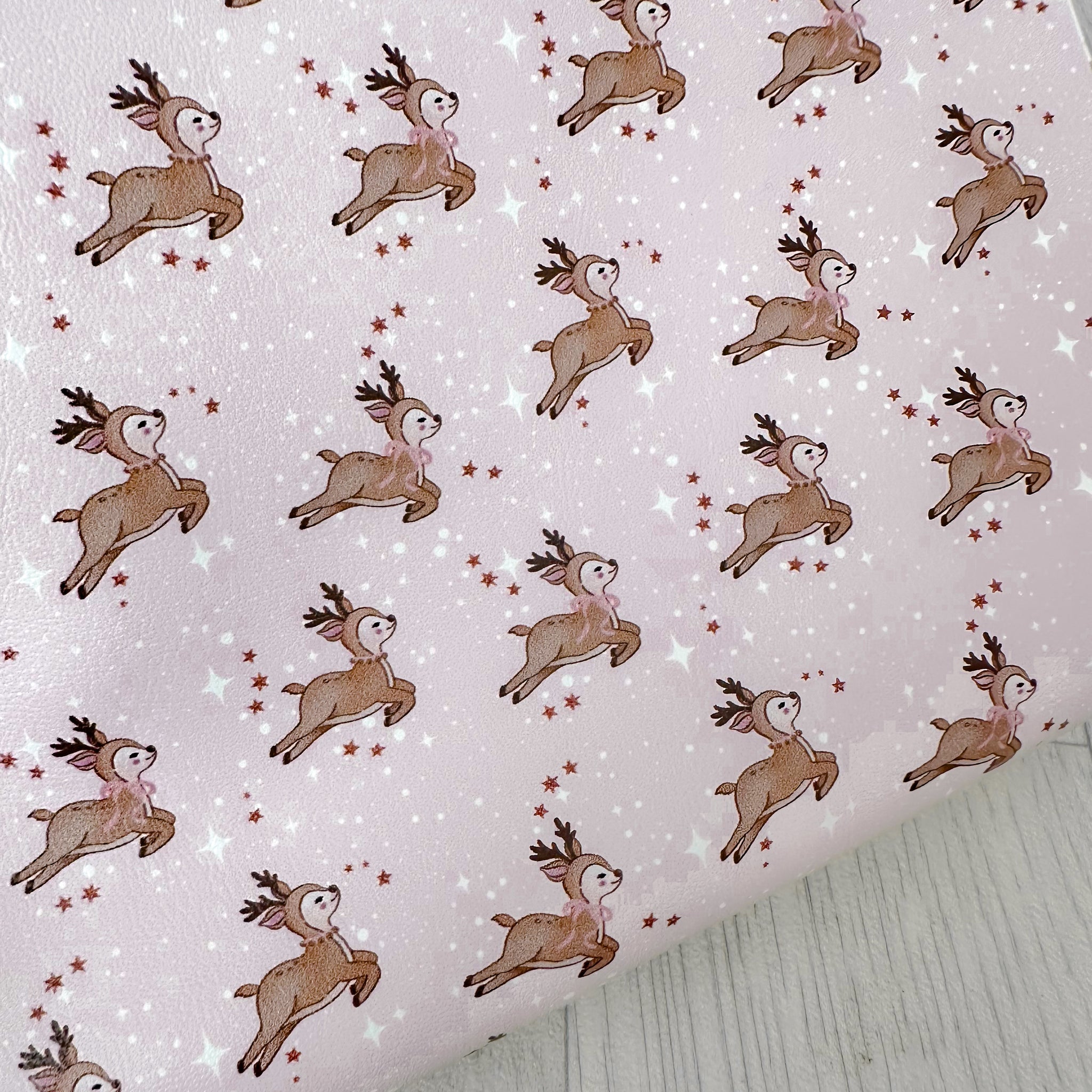 Sparkle Reindeers Leatherette