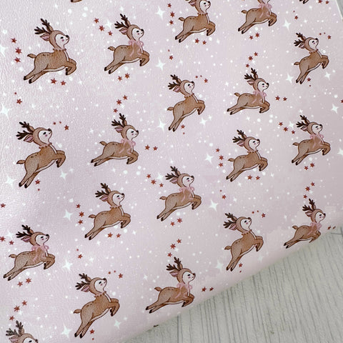 Sparkle Reindeers Leatherette