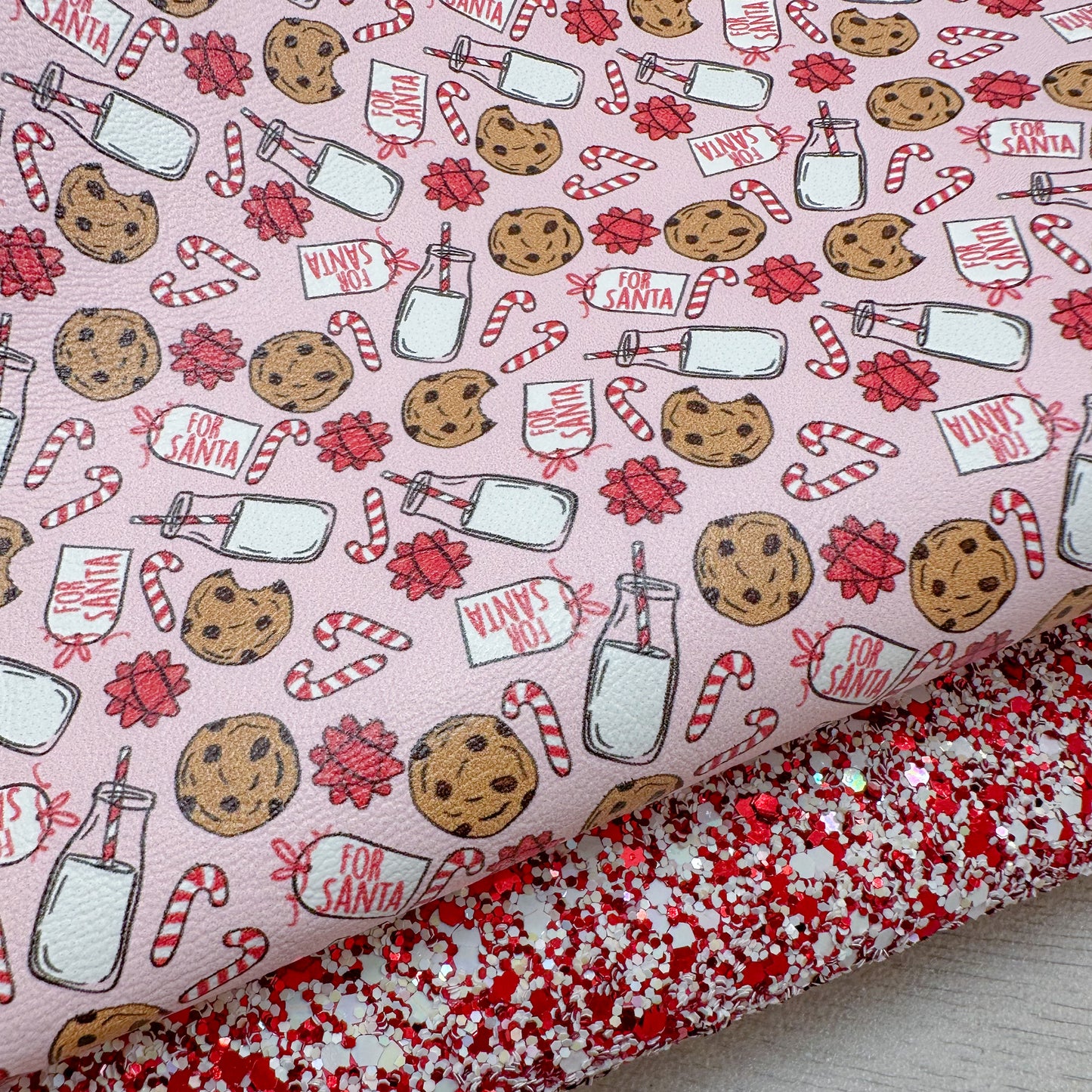 Pink Treats For Santa & Jingle Baby Glitter Duo