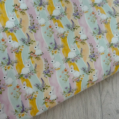 Pastel Rainbow Bunnies Leatherette