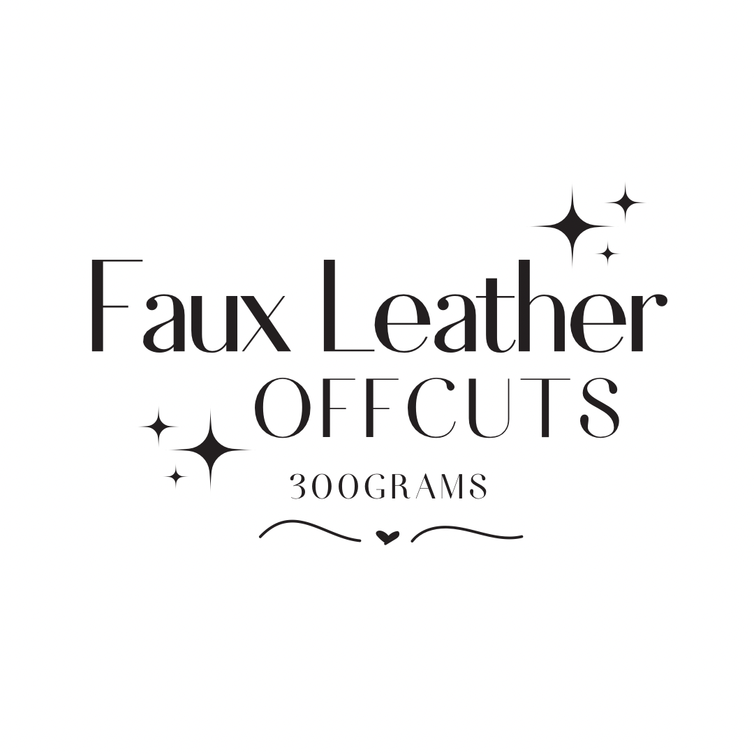 300g White Faux Leather Offcuts
