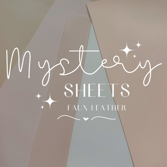 Neutrals Solid Colour Mystery Faux Leather A4 Sheet
