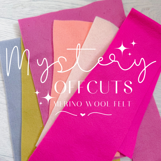 50g 100% Merino Wool Felt Offcuts
