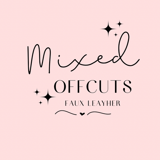 300g Mixed Faux Leather Offcuts