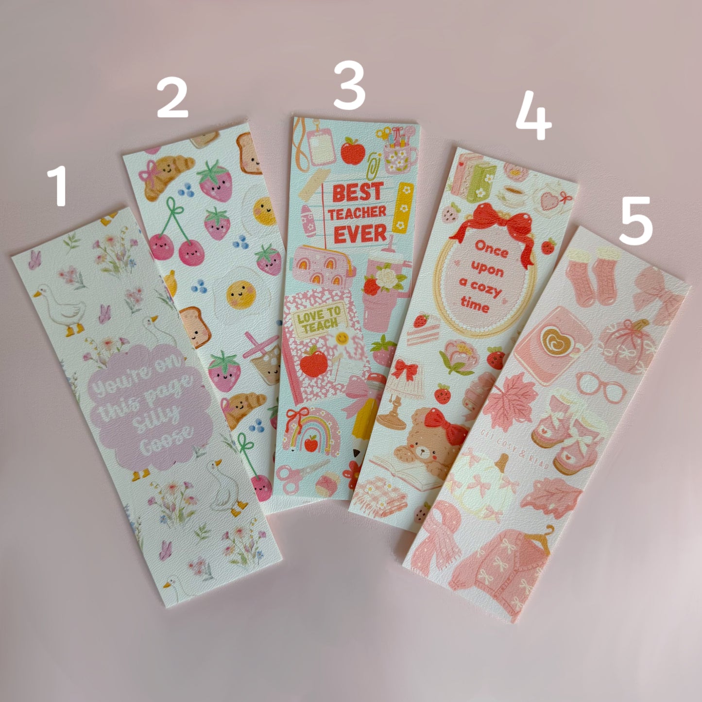 Bookmarks Faux Leather