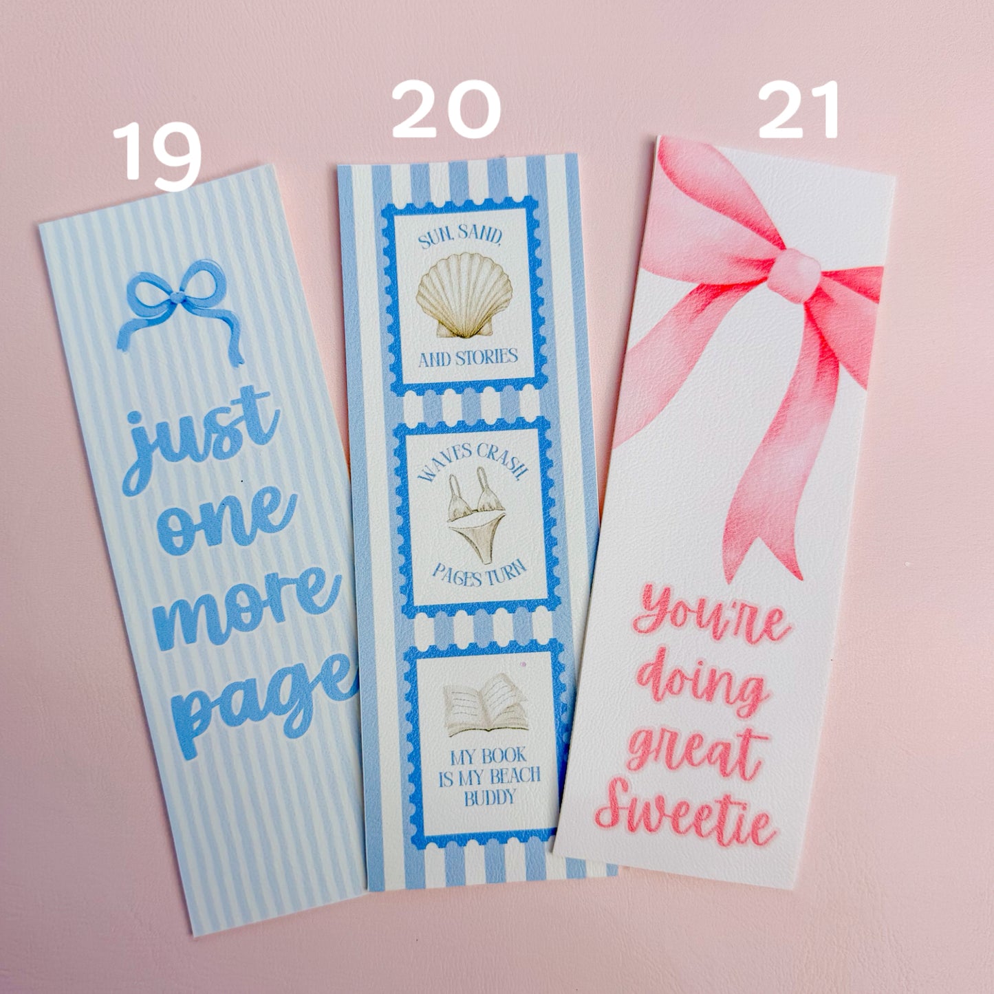 Bookmarks Faux Leather