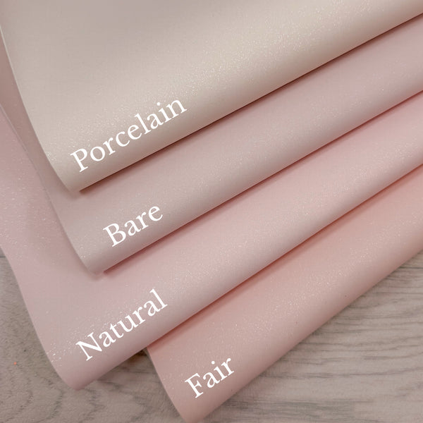 Glittery Suede Naturals