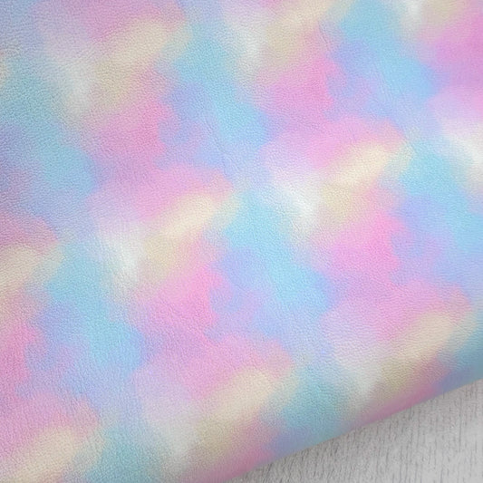 Rainbow Candy Floss Leatherette