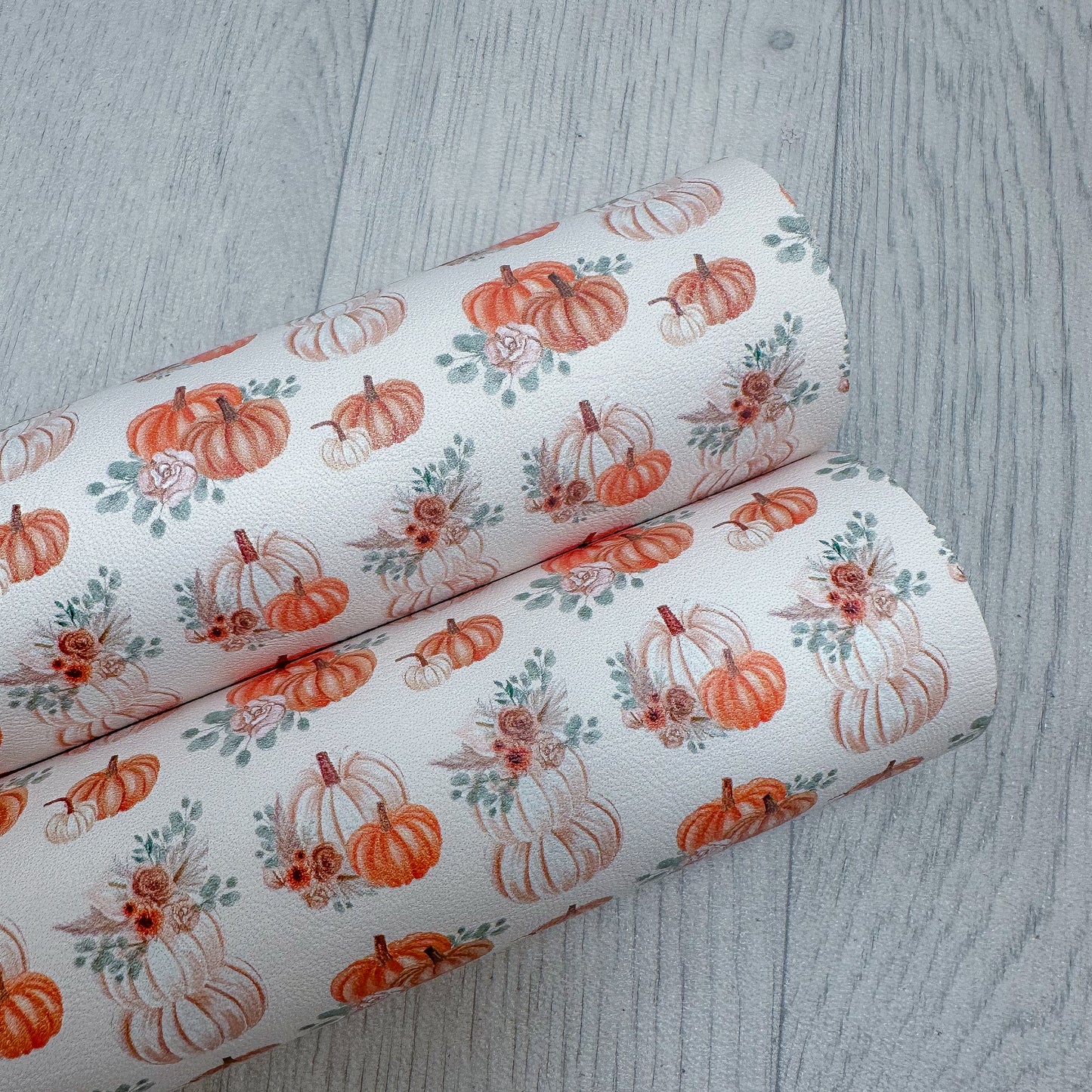 Orange Pumpkins Leatherette