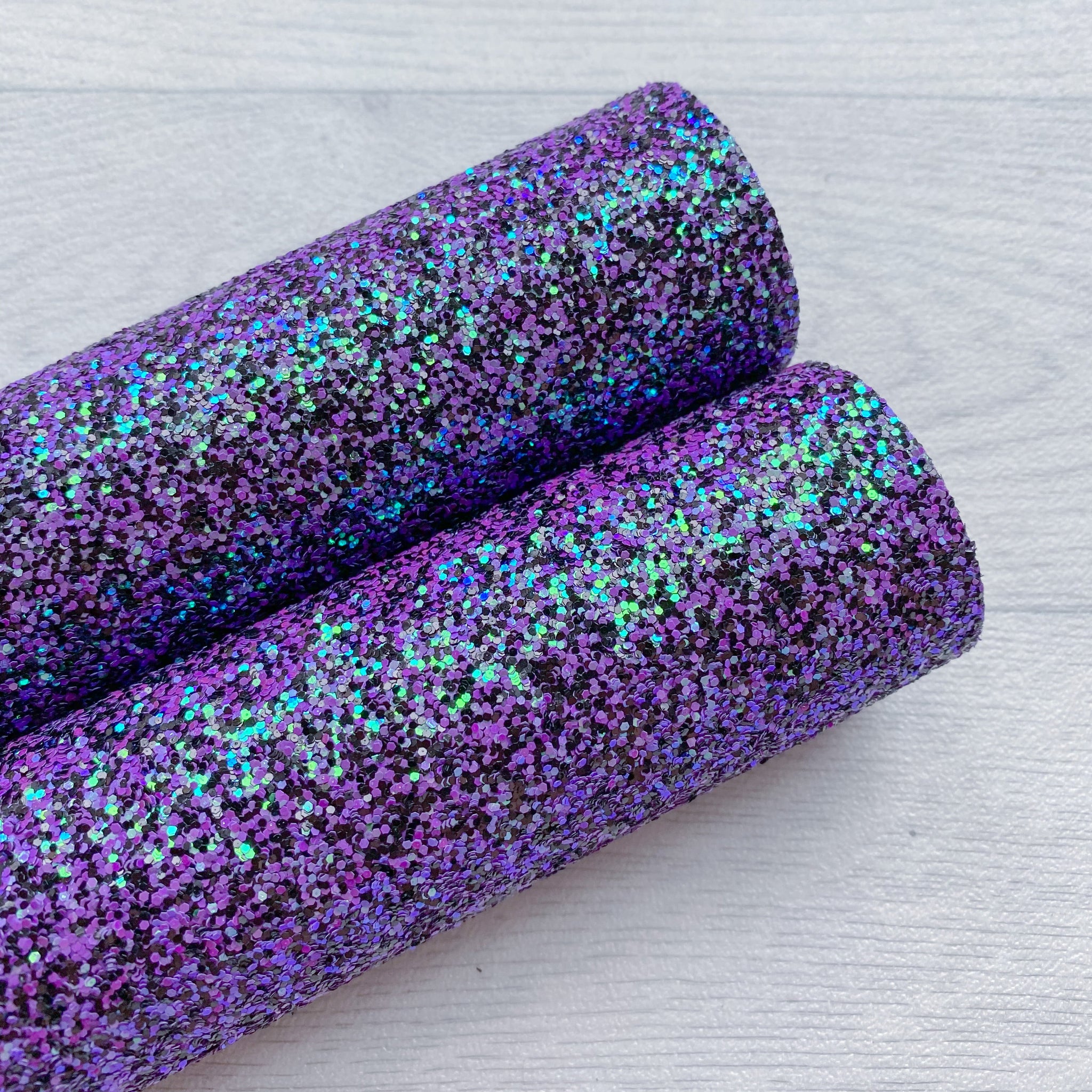 Purple & Black Chunky Glitter