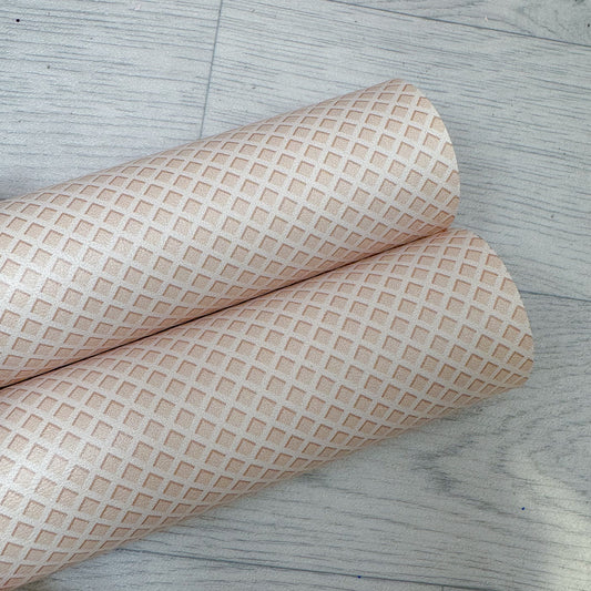 Pale Wafer Leatherette
