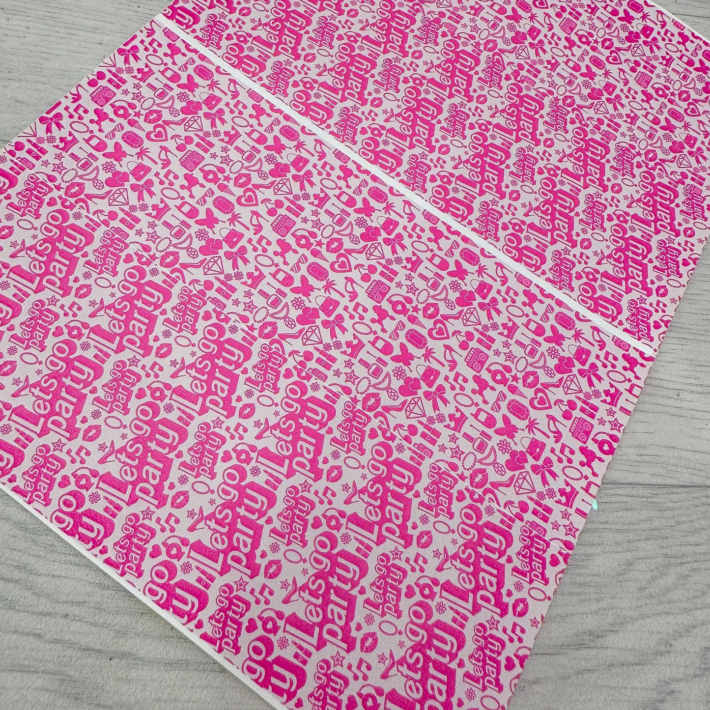 Let’s Go Party Split Sheet Leatherette
