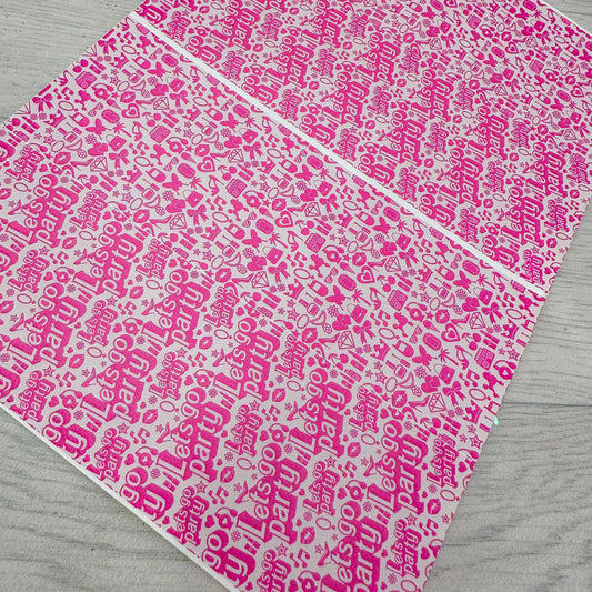 Let’s Go Party Split Sheet Leatherette