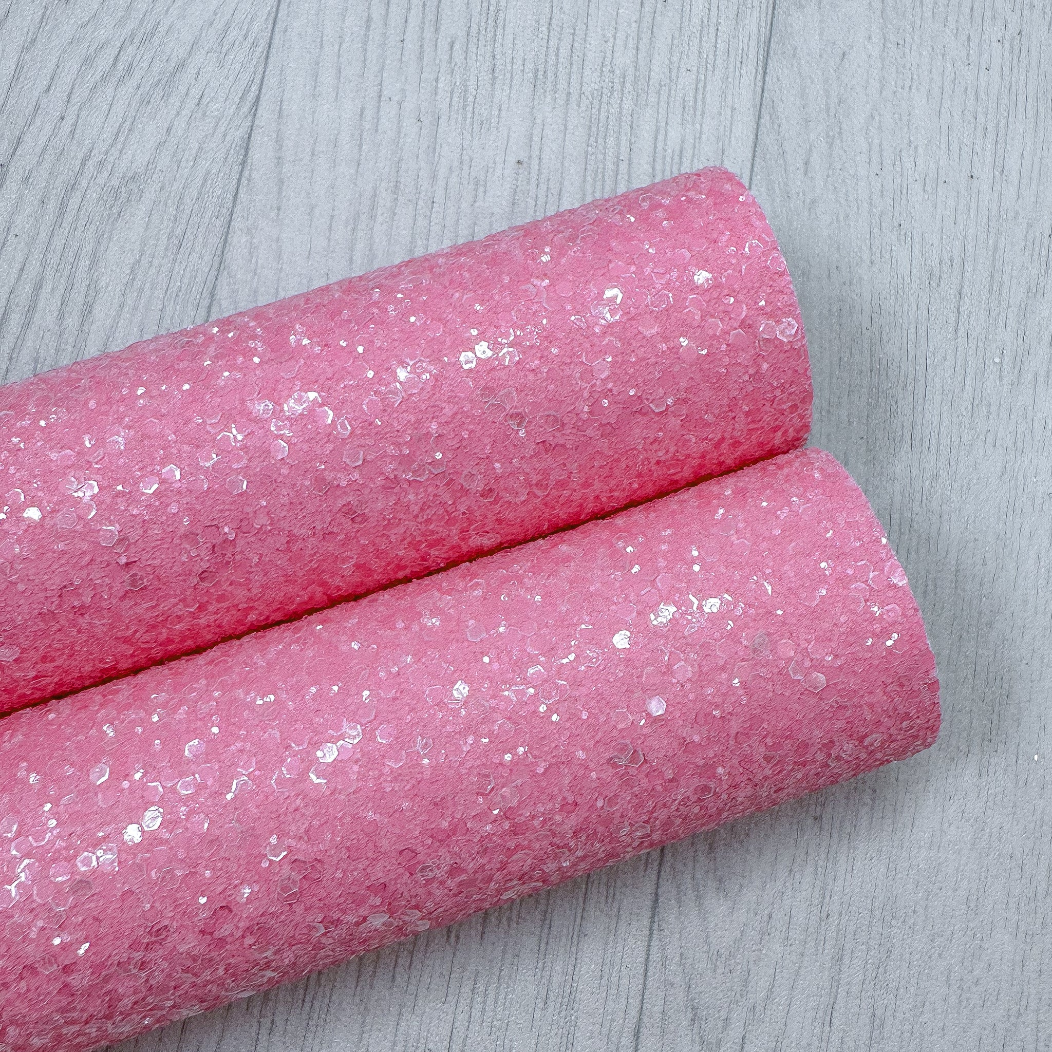 Crystal Quartz Peony Pink Chunky Glitter