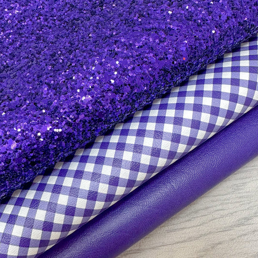 Purple school Glitter Trio