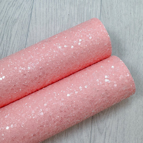 Crystal Quartz Blushed Peach Chunky Glitter