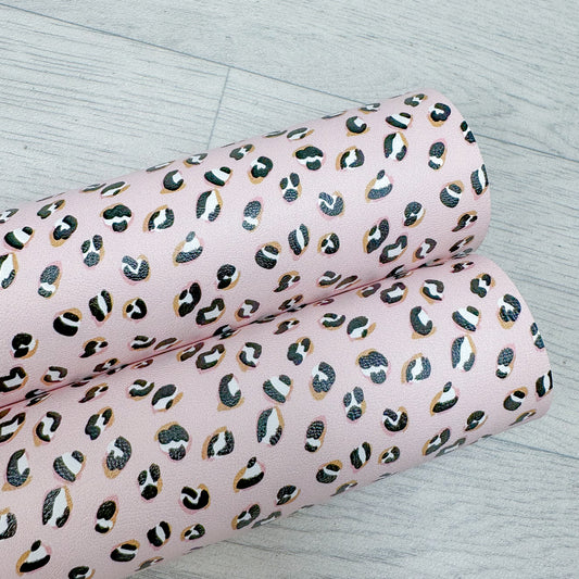 Blush Leopard Leatherette